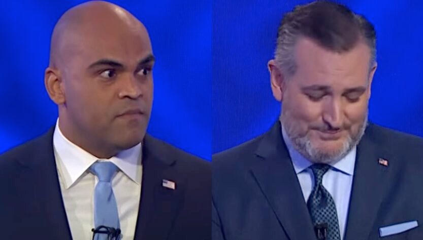 ‘threat-to-democracy’:-allred-demolishes-‘all-hat-no-cattle’-cruz-in-‘combative’-debate