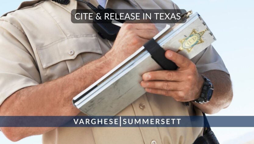 what-is-cite-and-release-in-texas?