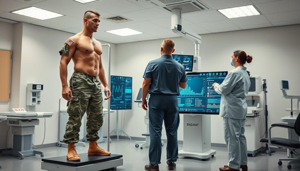 military body composition analysis