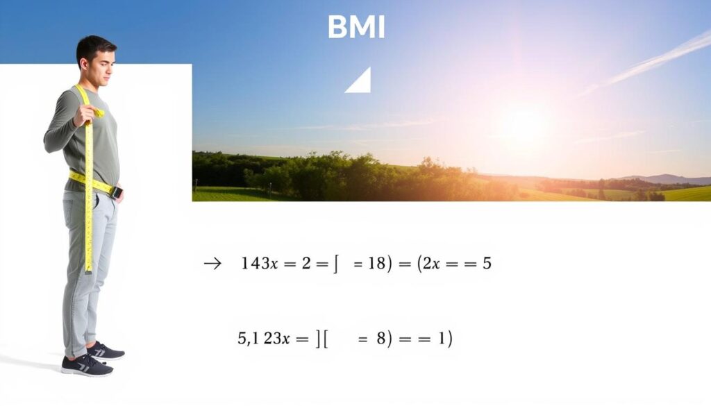 BMI calculation steps for active individuals