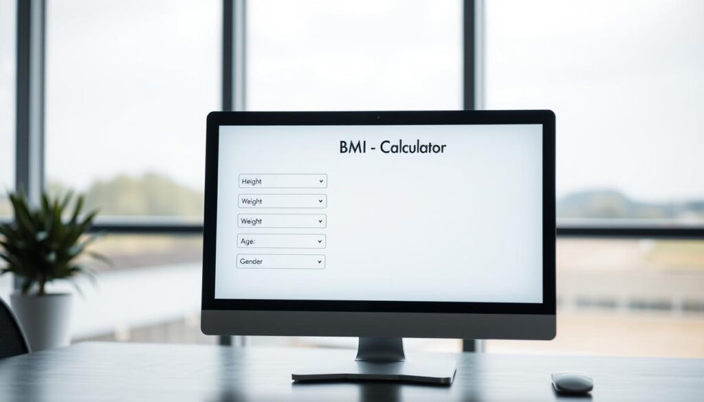 BMI calculator data entry example