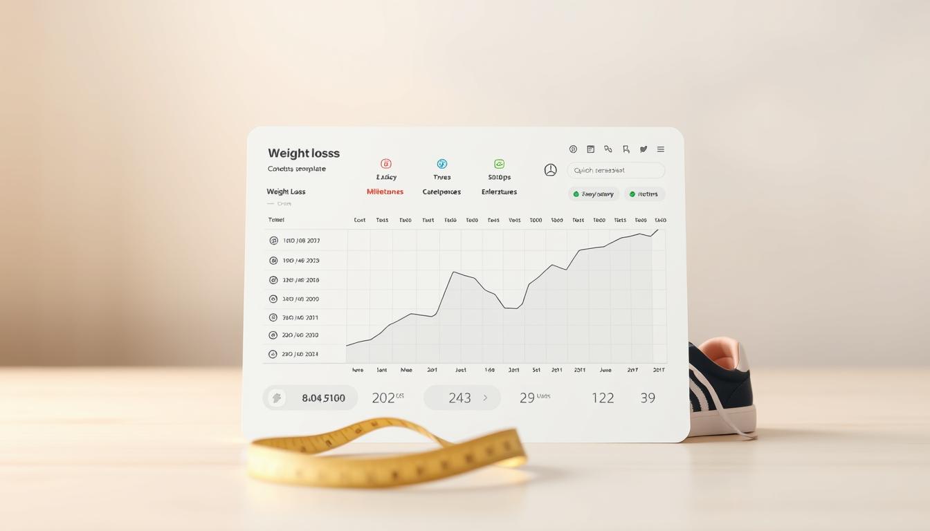 Weight loss motivation tracker template