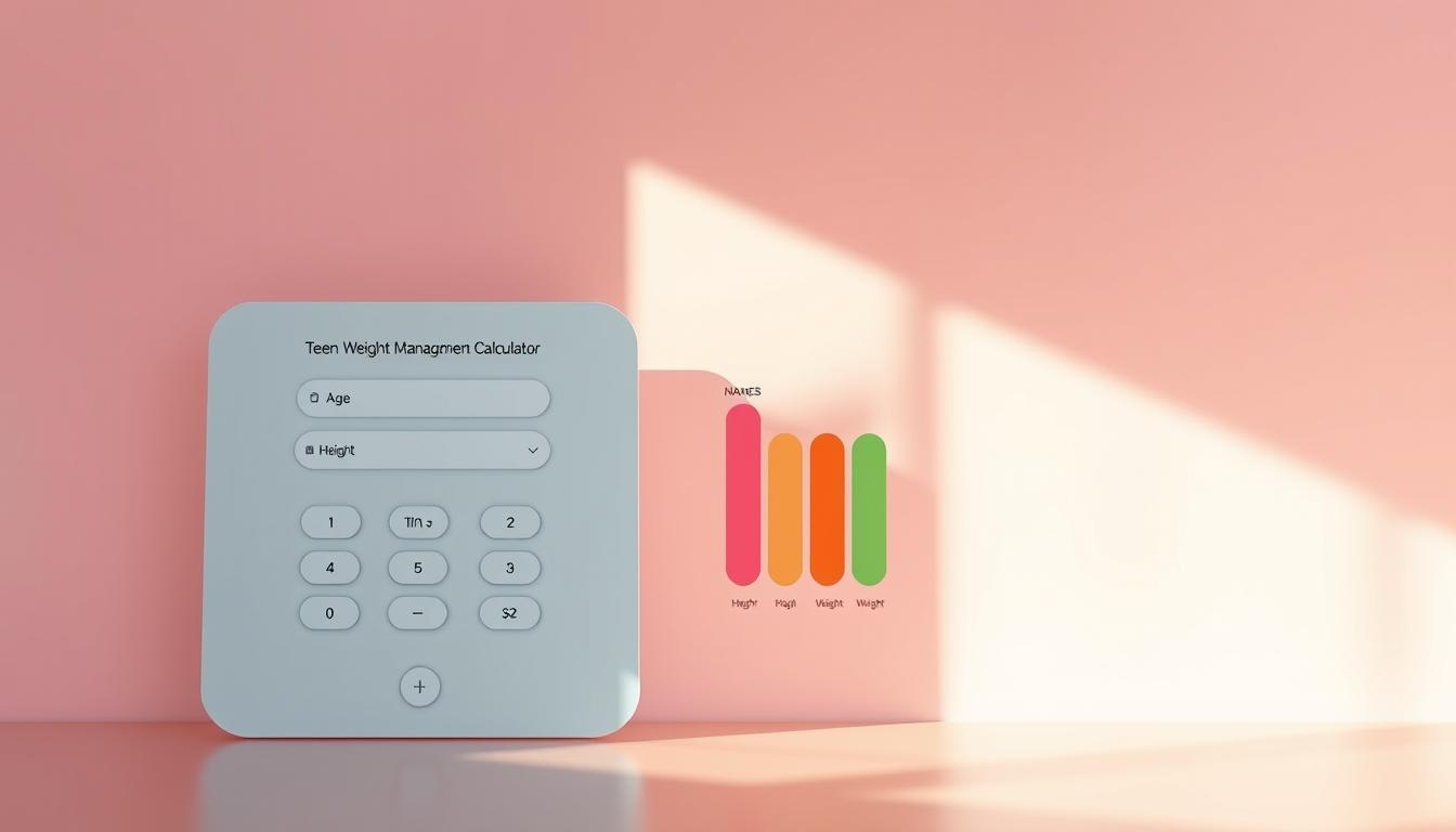 Weight management calculator for teens