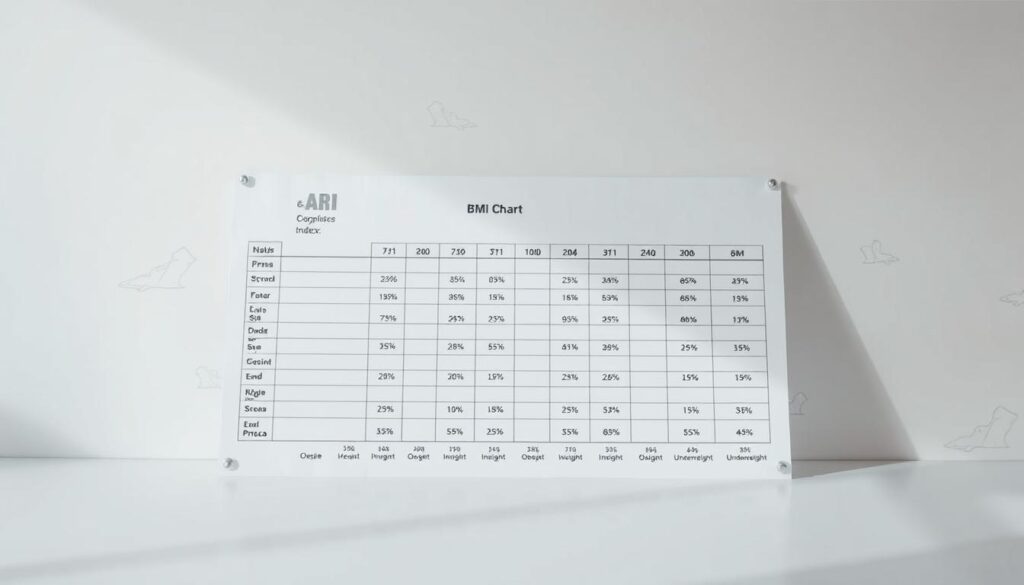 body mass index chart