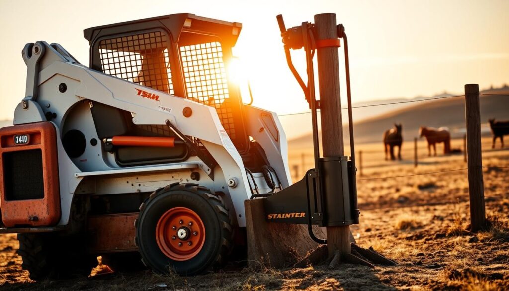 skid steer post driver
