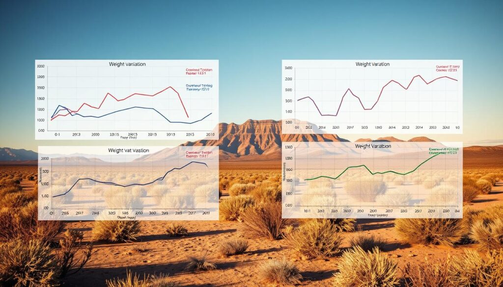 weight variation graphs