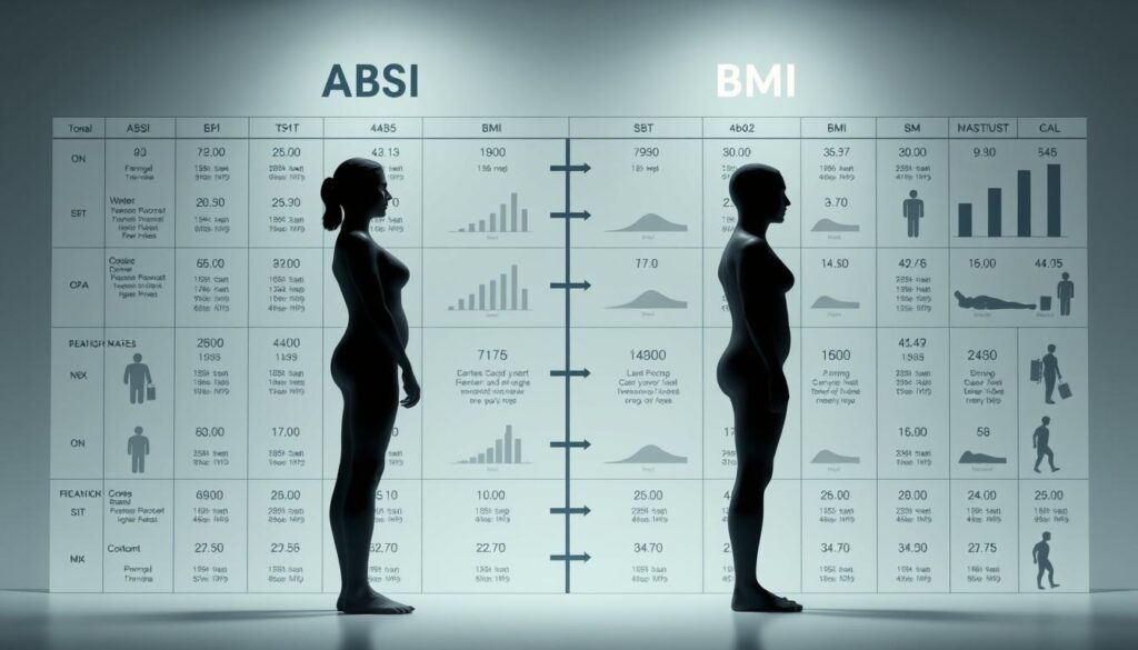ABSI versus BMI comparison