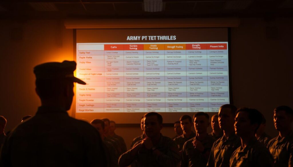 Army PT test training plan