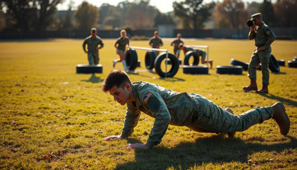Army ROTC physical fitness test