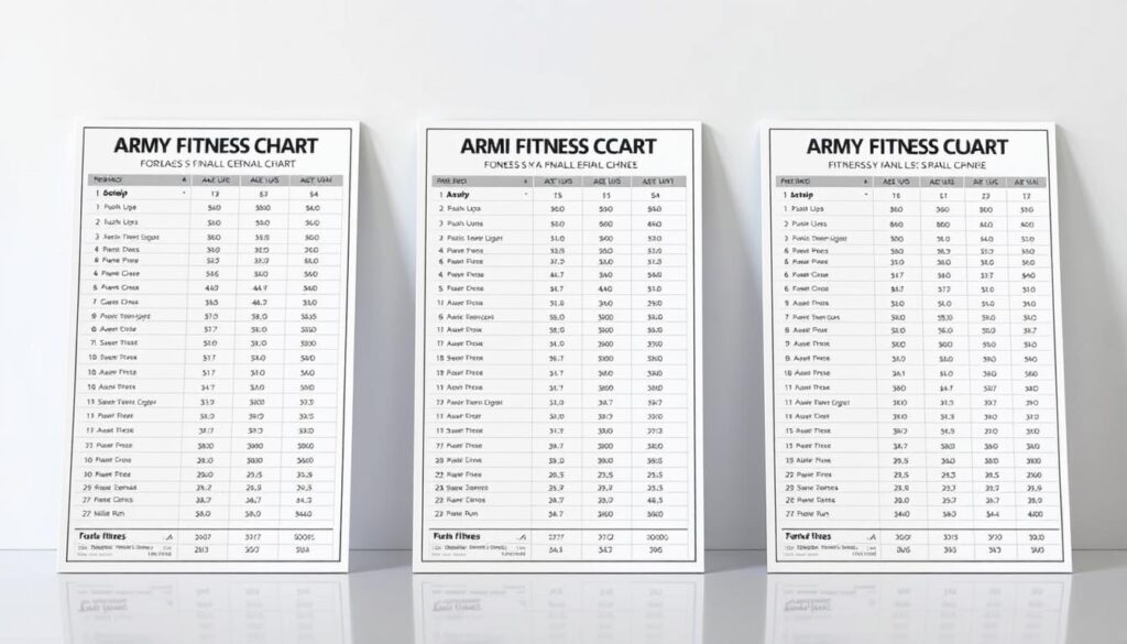 Army fitness charts for females