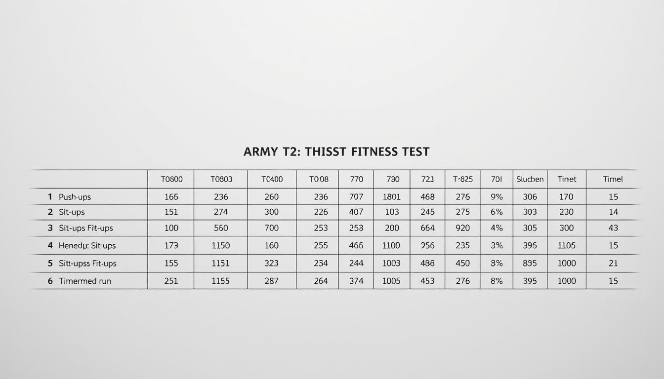 Army fitness test scoring chart
