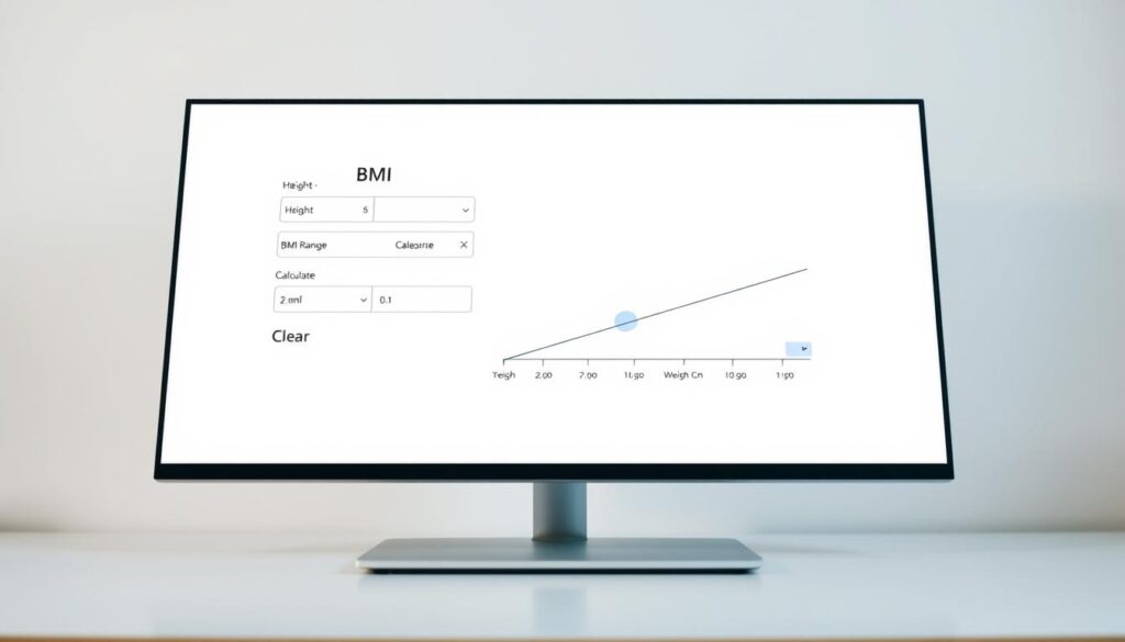 BMI calculator tool interface