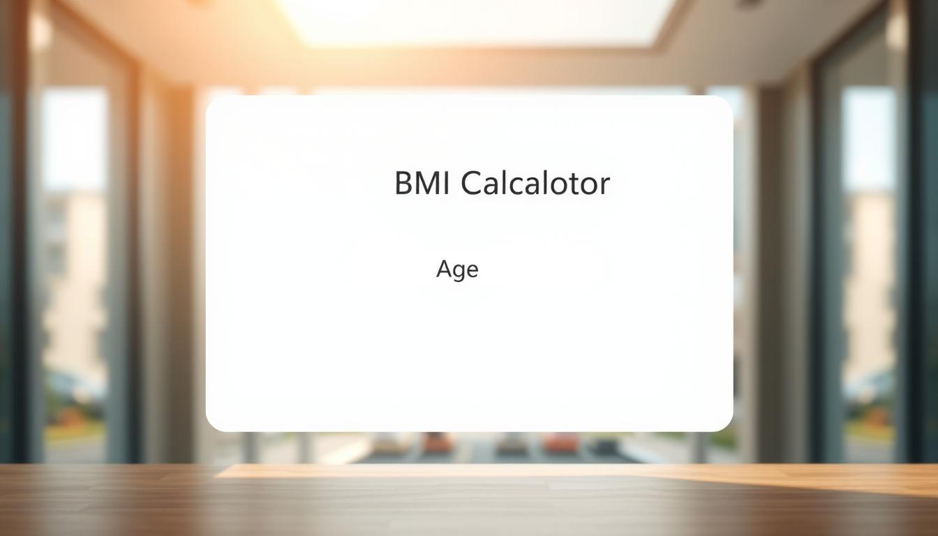 BMI calculator with age