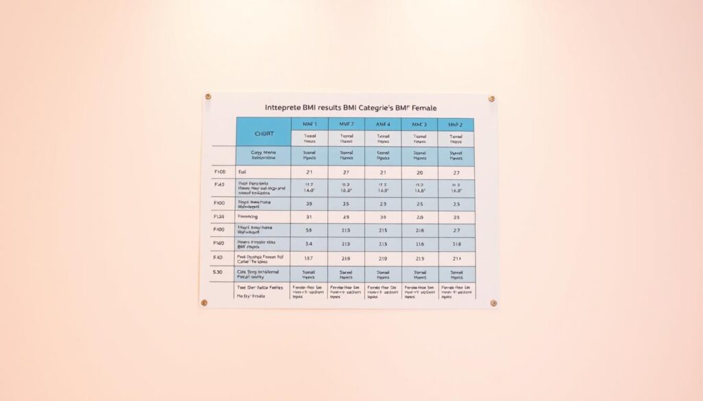 BMI categories chart