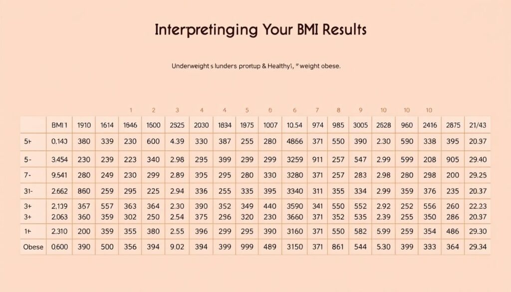 BMI chart