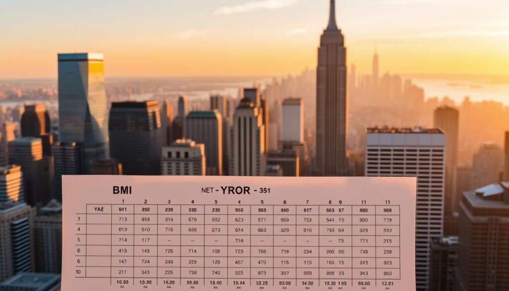 BMI chart New York City