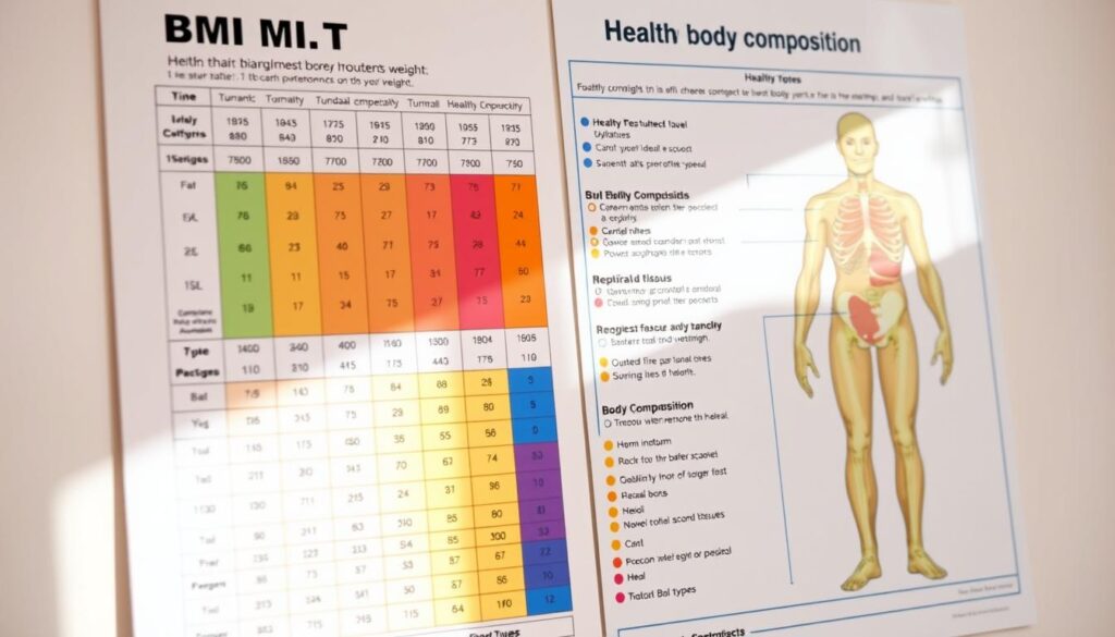 BMI chart and body composition