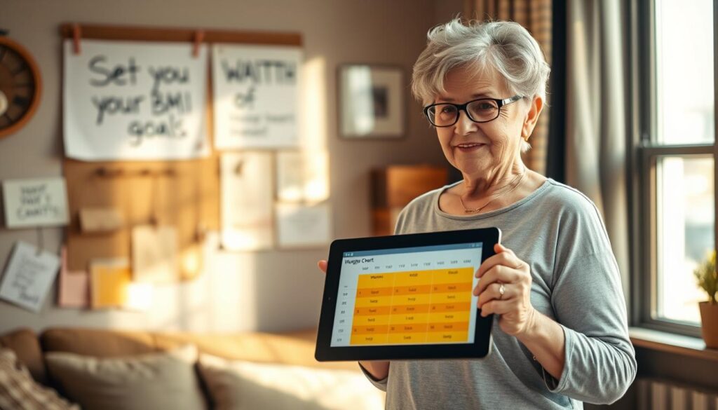 BMI goal setting for senior women