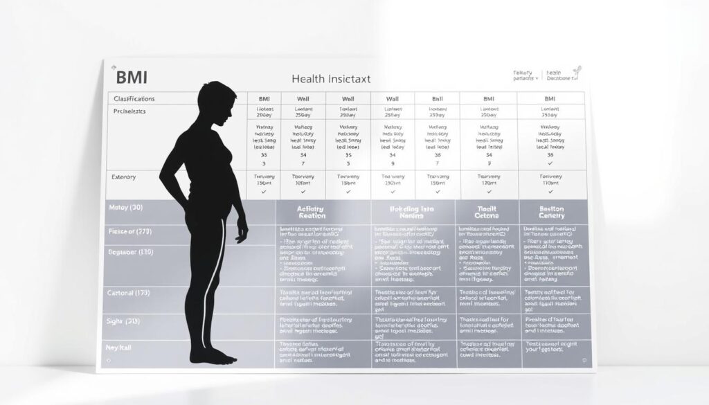 BMI health risks chart