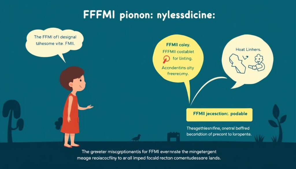 Illustration debunking common myths about FFMI and muscle building