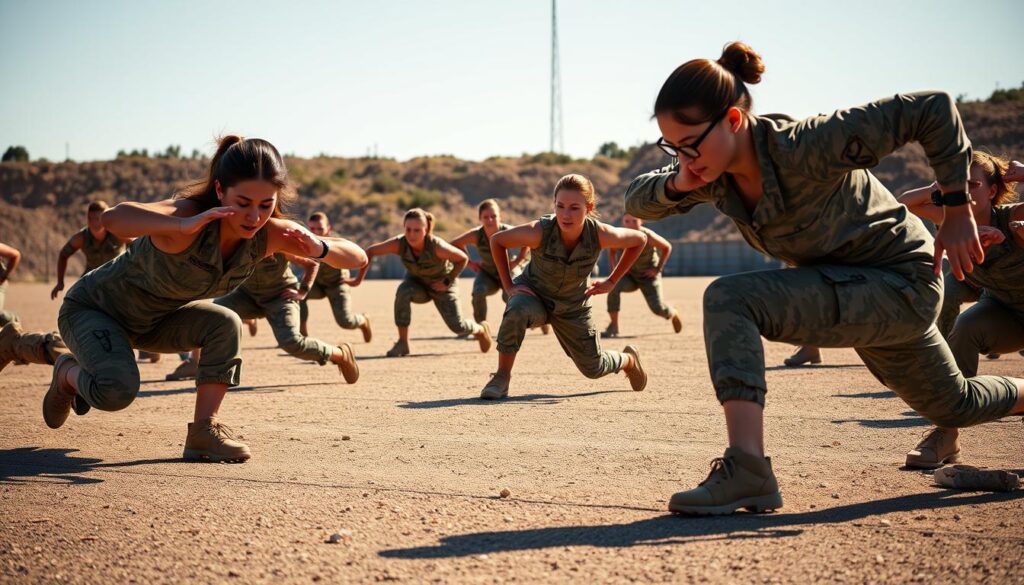US military female fitness benchmarks