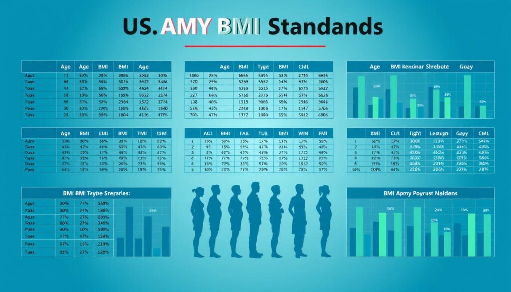 army bmi standards by age and gender
