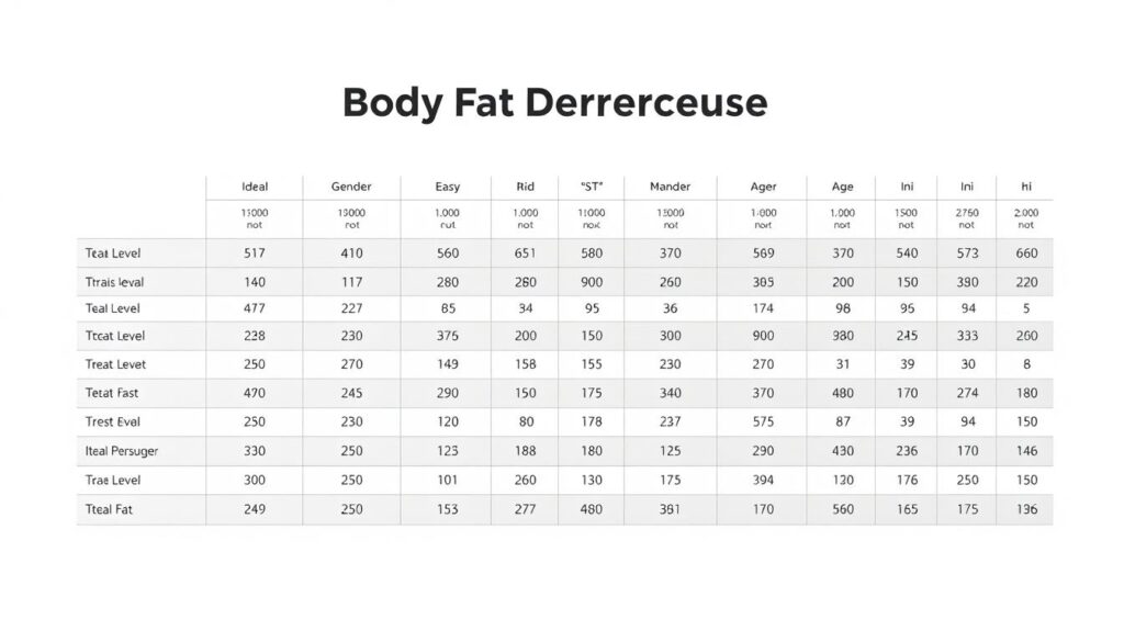 body fat percentage chart