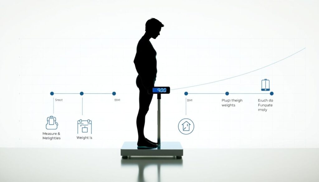 body mass index calculation steps