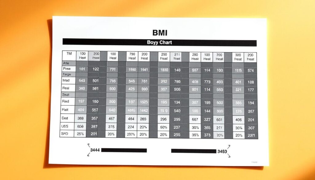 body mass index chart