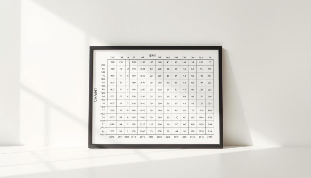 body mass index chart