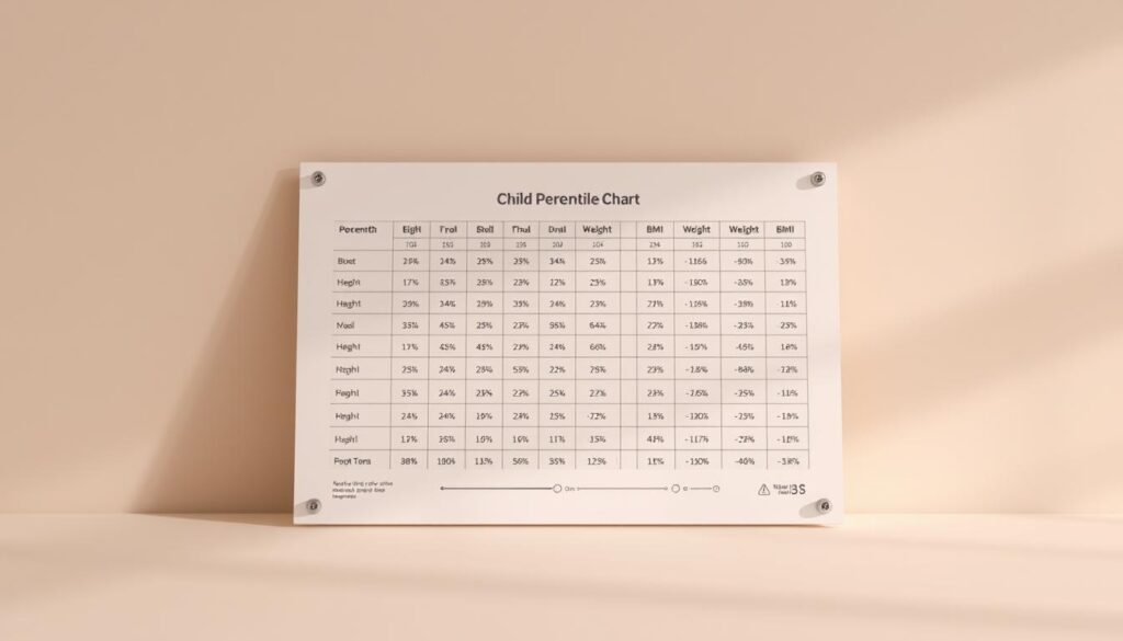 child growth percentile analysis