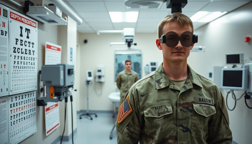 depth perception standards for military personnel