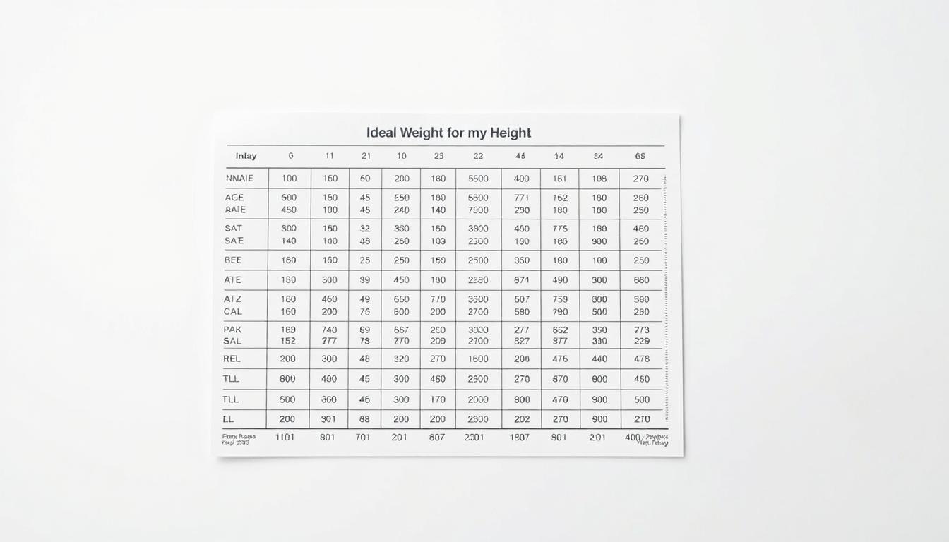 ideal weight for my height