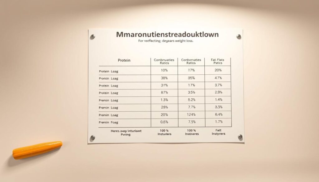 macronutrient breakdown for weight loss