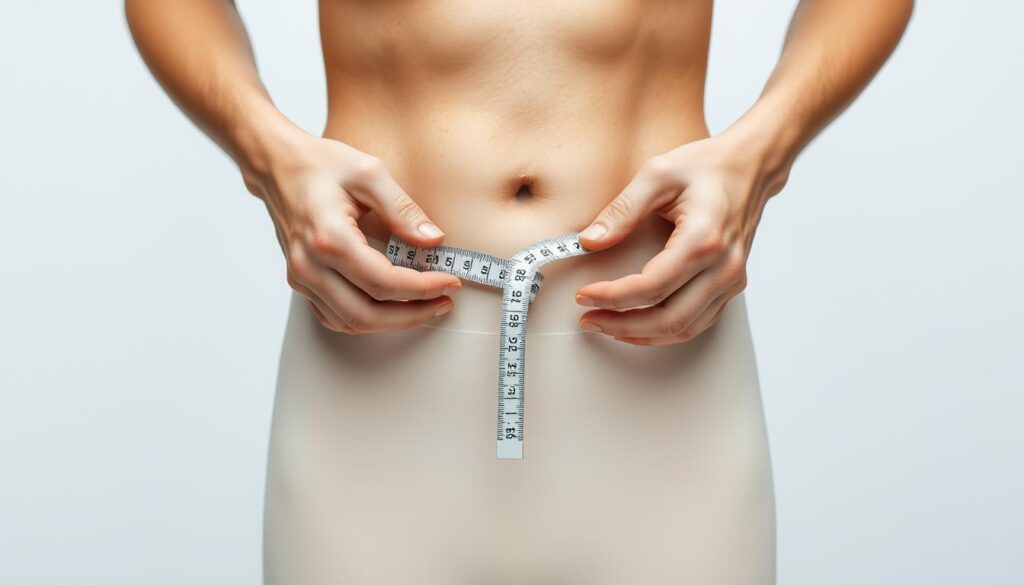 measuring waist circumference