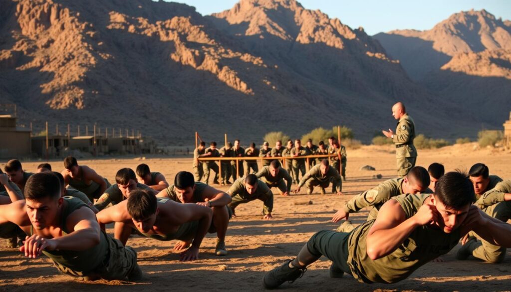 military strength training