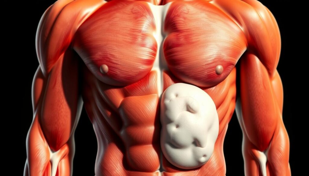 muscle versus fat composition analysis