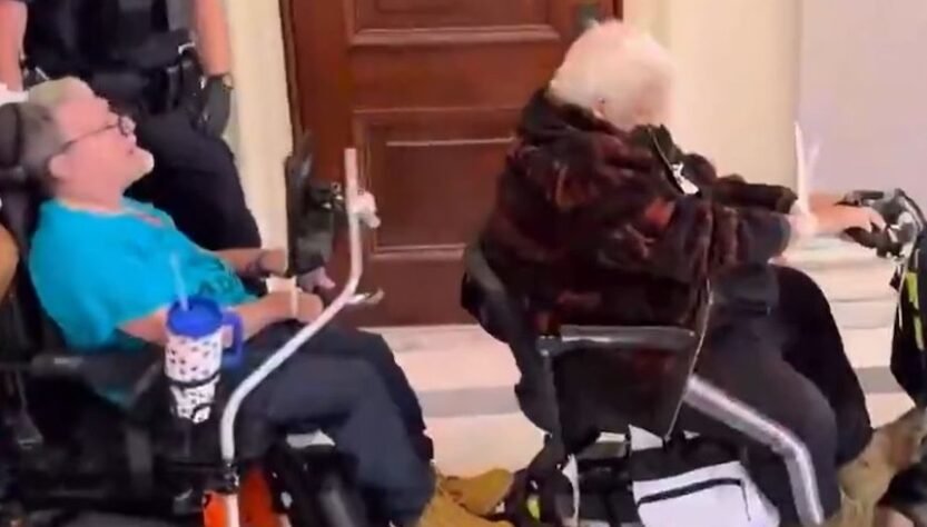 capitol-police-arrest-disabled-protesters-in-wheelchairs-with-zip-ties:-video