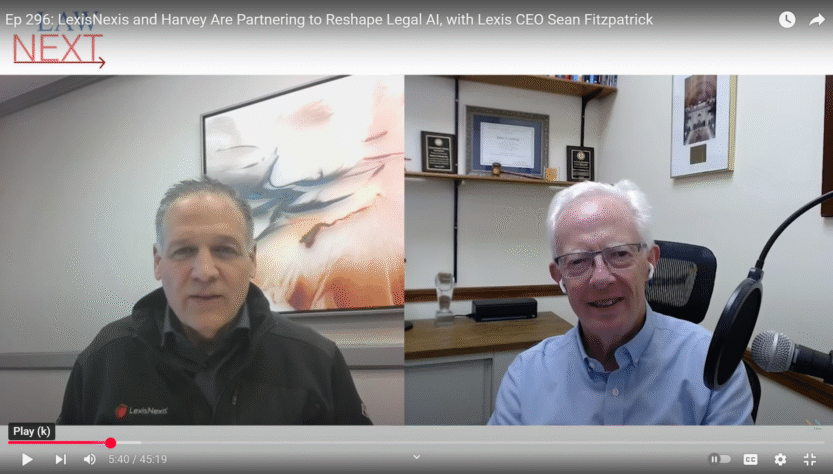 on-lawnext:-how-lexisnexis-and-harvey-are-partnering-to-reshape-legal-ai,-with-lexisnexis-ceo-sean-fitzpatrick