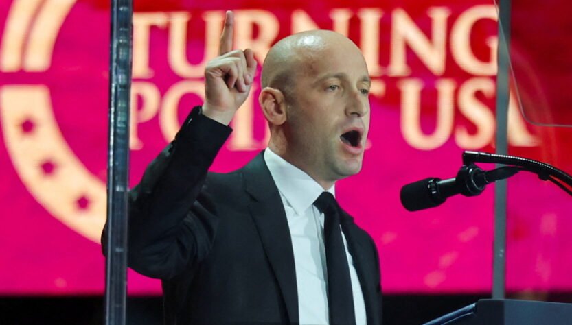 ‘red-flag’:-stephen-miller-accused-of-‘reviving-fascist-rhetoric’-at-kirk-memorial